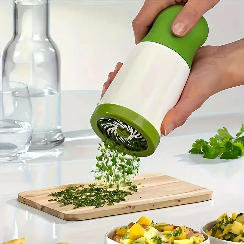Manual Herb & Vegetable Chopper Grinder - Quick Chopping for Parsley, Cilantro, Carrots, Zucchini