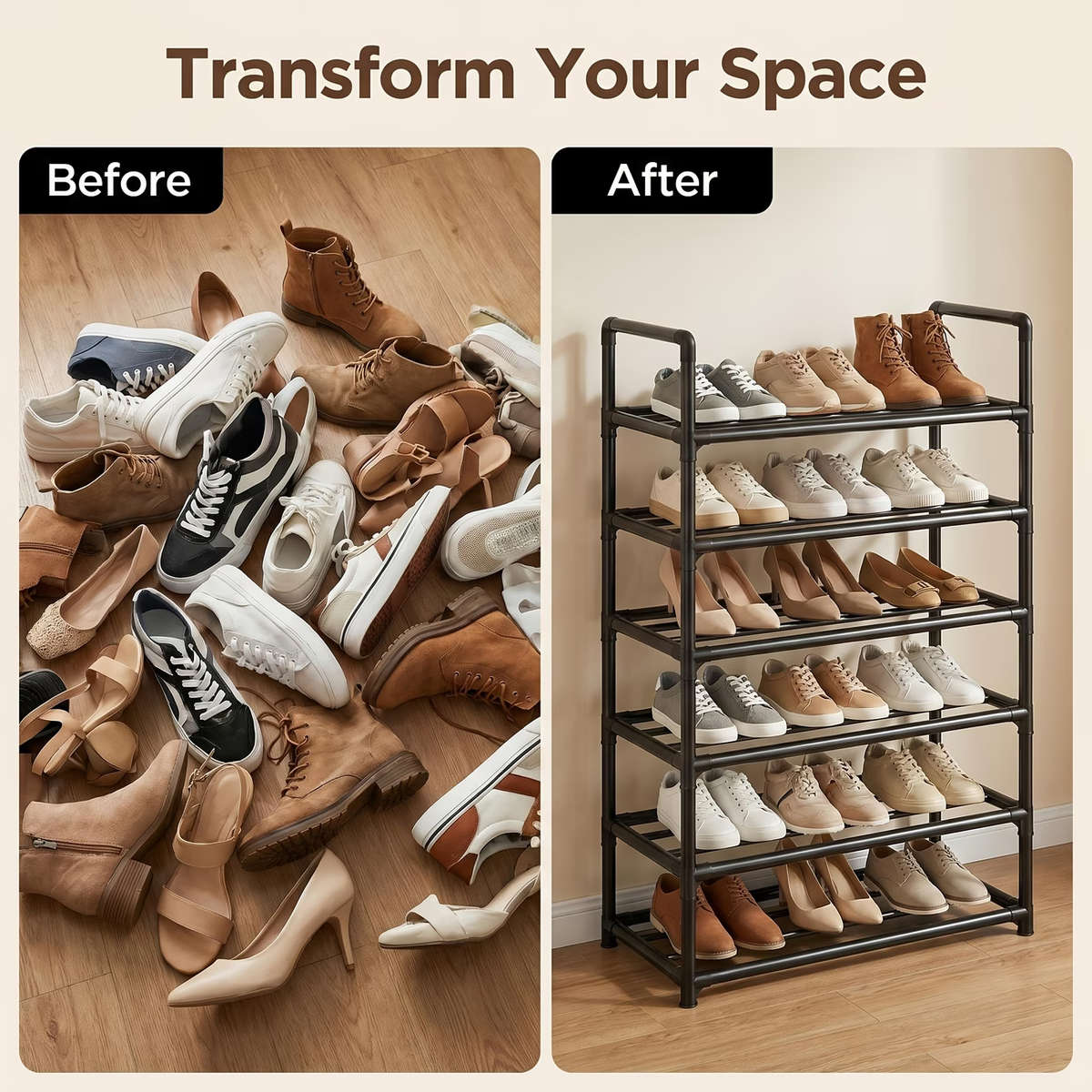 6-Tier Shoe Rack