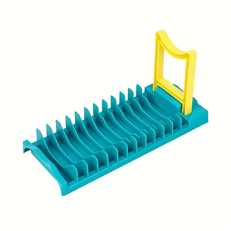 1pc Foldable Dish Rack   Space-Saving Plastic Kitchen Organizer for Countertops and Cabinets   Mult