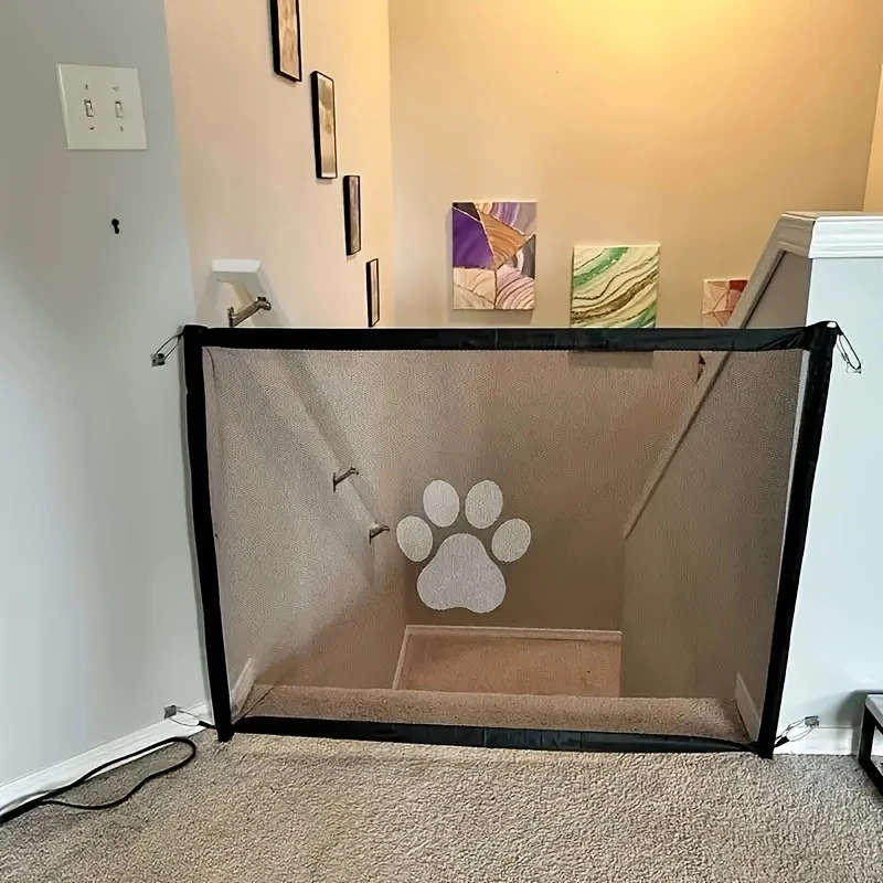 1 Set Easy-Install No-Drill Pet Gate
