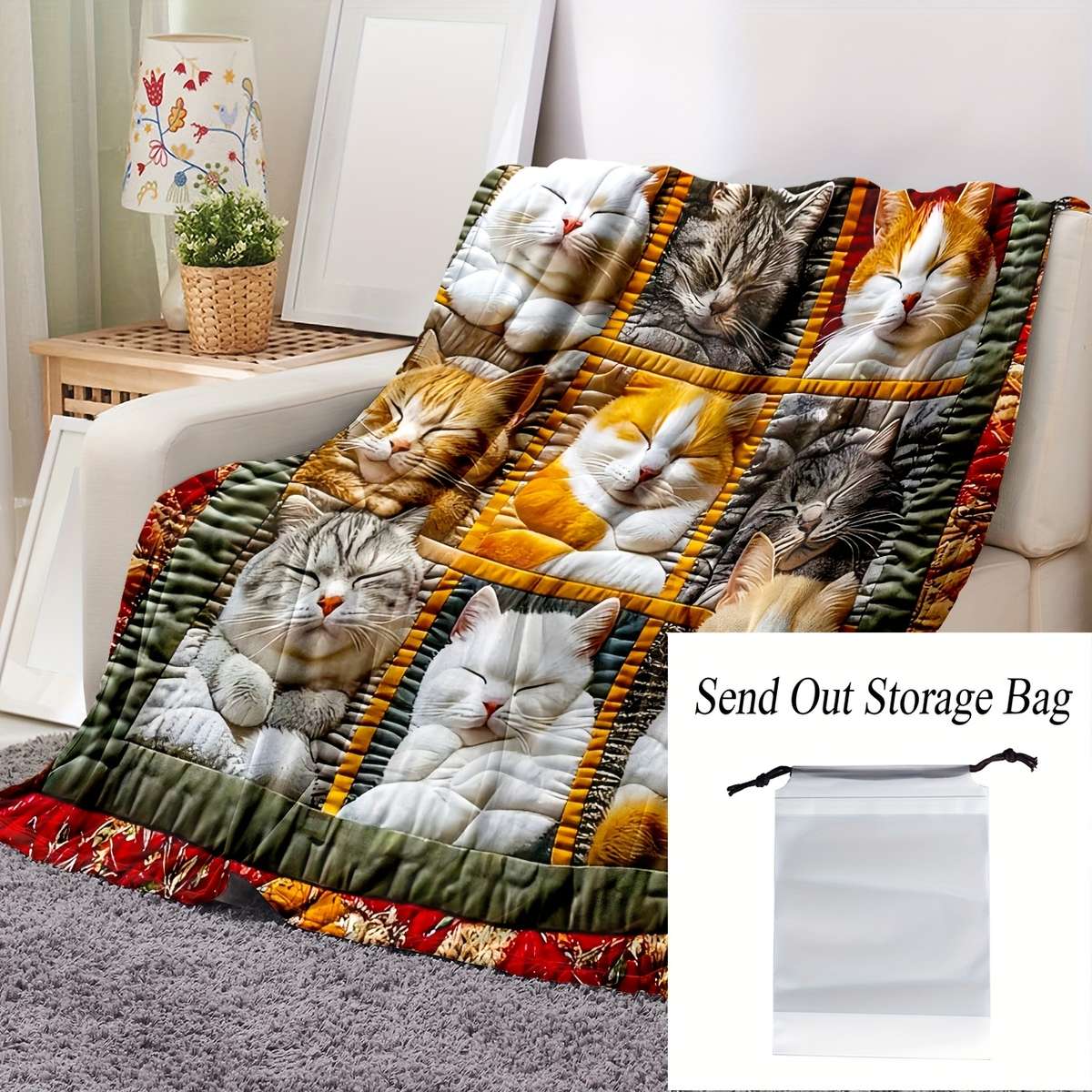 Blanket Size 50Inx60In 130Cmx150Cm Ad'dFree Storage Bag