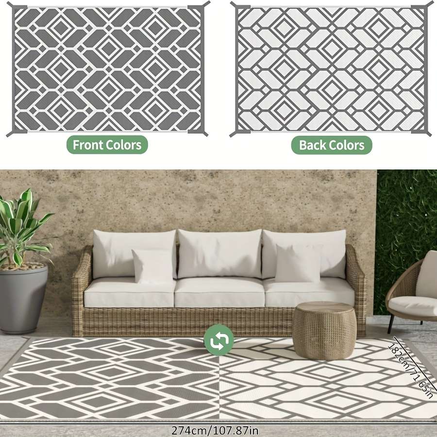 Grey 6X9FT 182x274cm Floor Mat