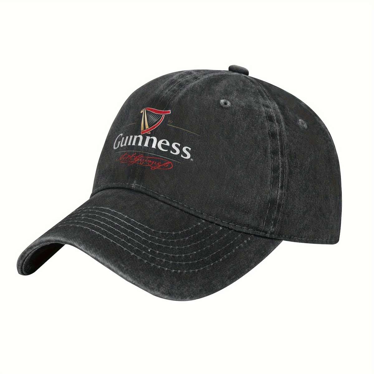 Men'S Guinness Whiskey Vintage Distressed Baseball Cap Unisex Cotton Retro Style Sun Prot