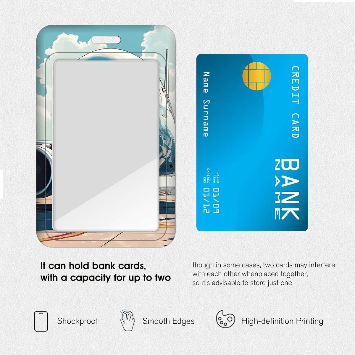 A Set Of Airport Illustration Series Card Sleeves Cute And Practical