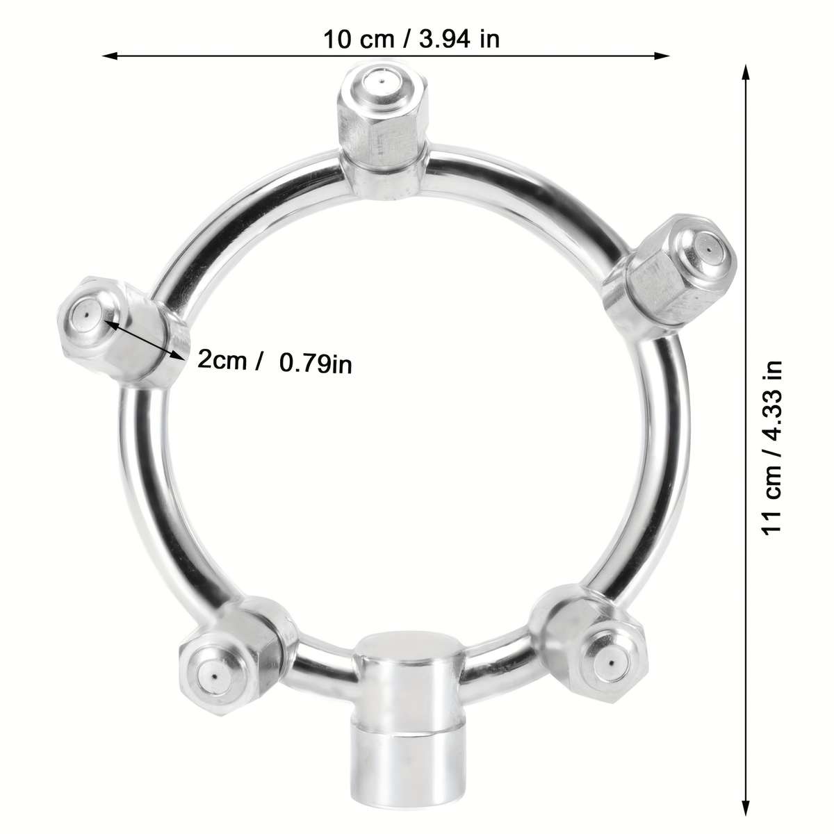 5 Head Sprayer High Pressure Stainless Steel Misting Sprinkler