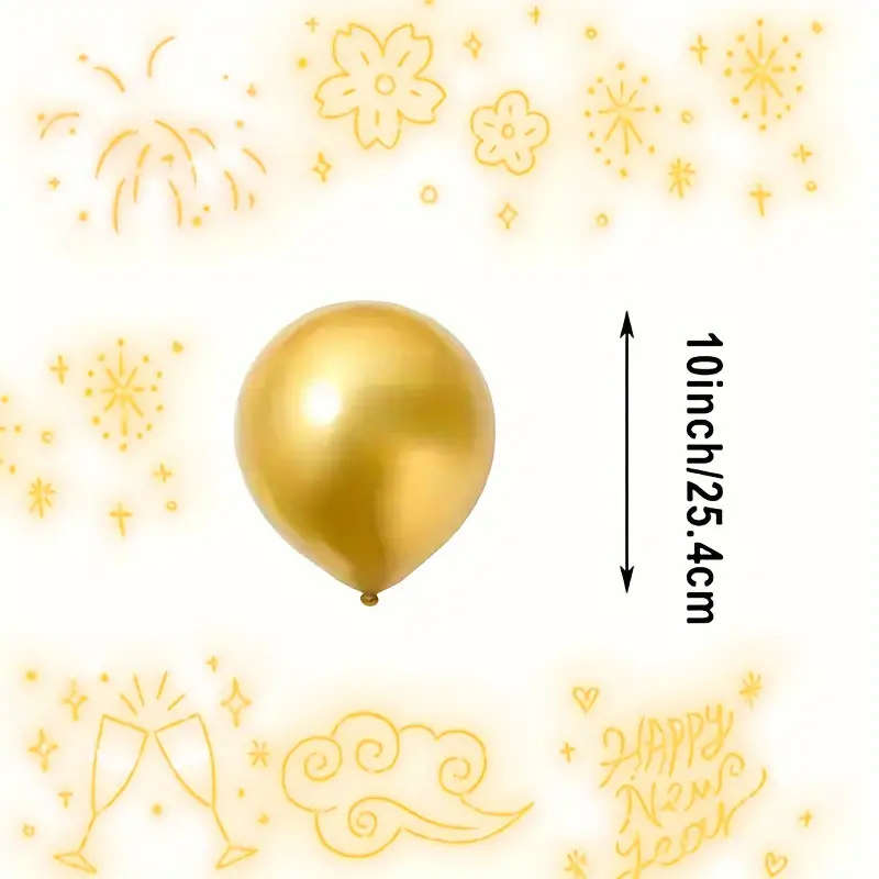48 Pcs Shiny Metallic Balloons