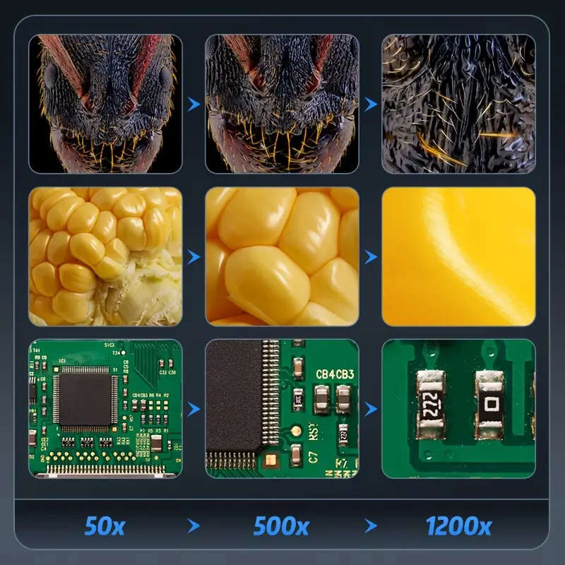 Upgraded 7" Inskam Professional Digital Microscope with 50-1200X Magnification