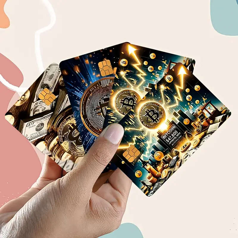 4pcs Credit Card Light Beige, Funny Debit Card Sticker