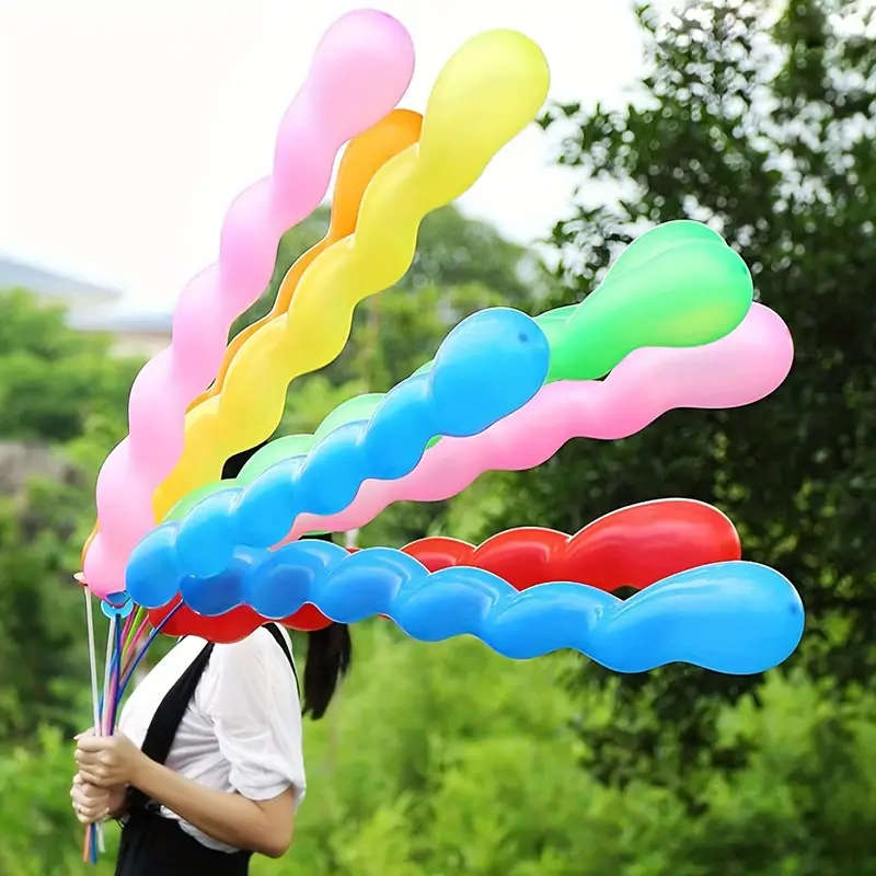 20pcs Twisted Spiral Latex Balloons