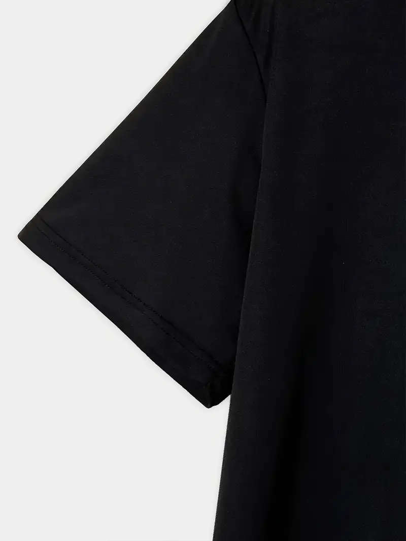 Men's T-Shirt - Casual, Breathable Polyester, Crew Neck, Short Sleeve