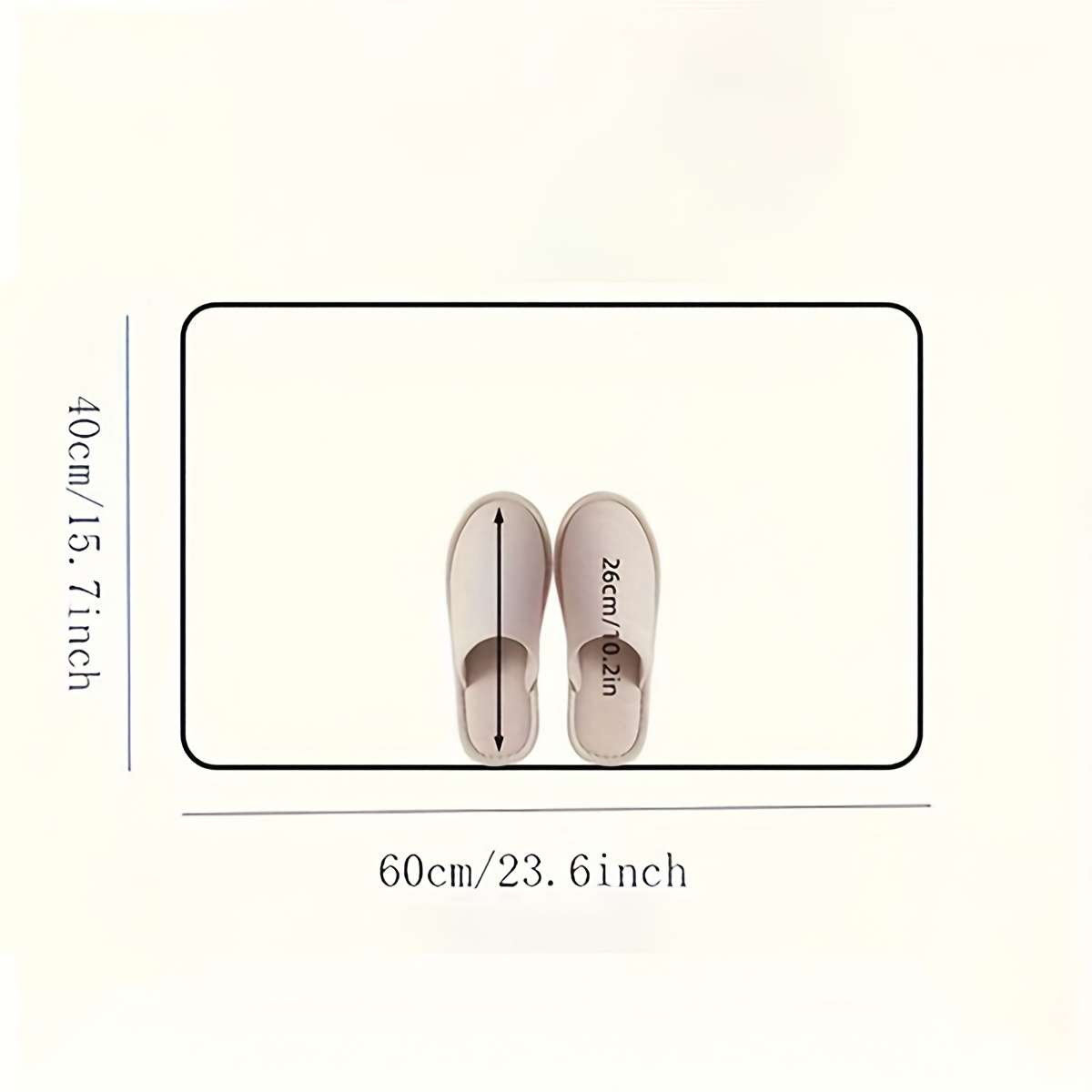 Navy Blue 15.74x23.62inch 40x60cm Floor Mat