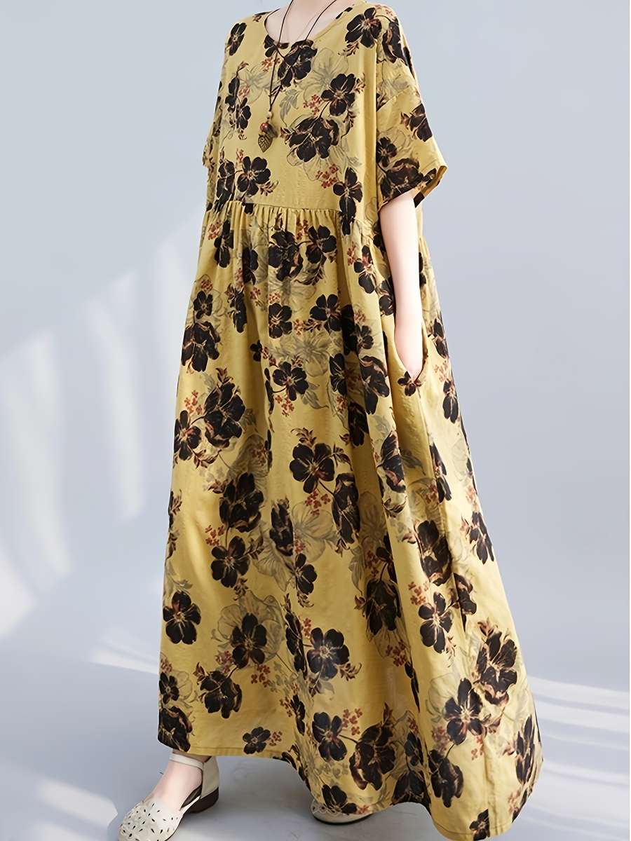 Women S Dress Color Yellow Size Asian M