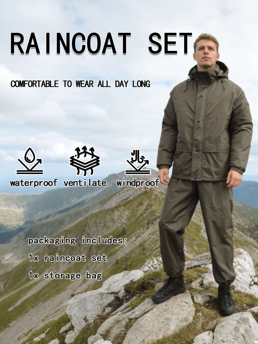 Raincoat Dark Brown Size M