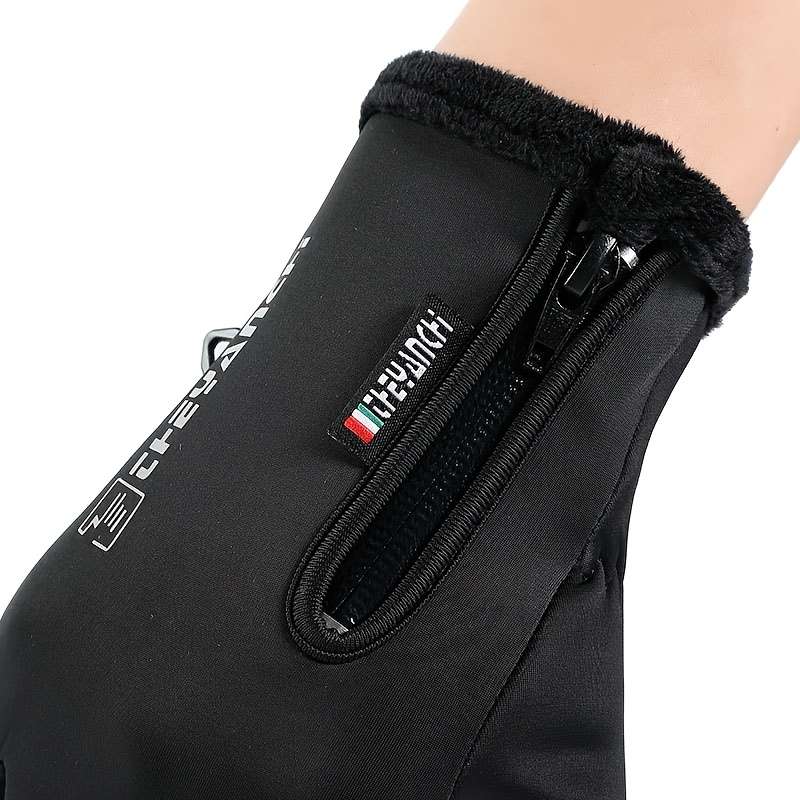 1 Pair Black Size XL Warm Gloves