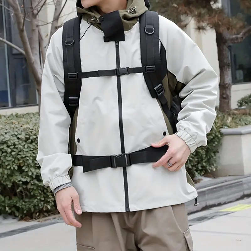 Large Travel Backpack, Camping, Waterproof, Black