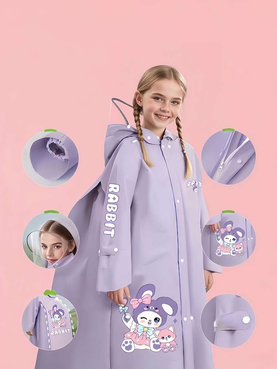 Raincoat Violet Size 910Y