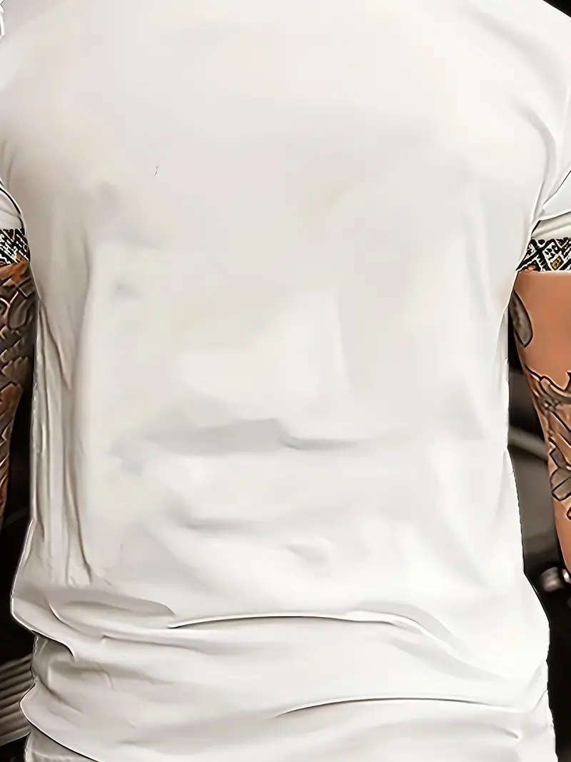 Men's Ethnic Totem T-Shirt - Soft, Breathable, Casual Crew Neck