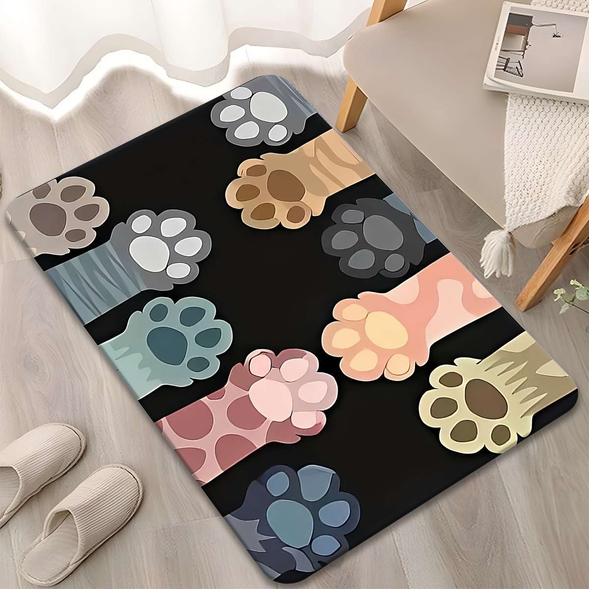 1Pc 23.6x35.4inch 60x90cm Floor Mat