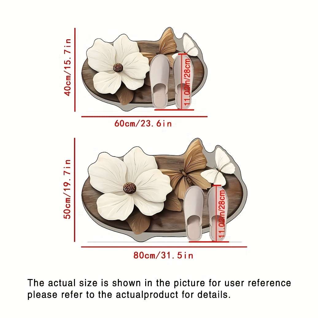 1Pc 40x60cm 15.7x23.6inch Floor Mat