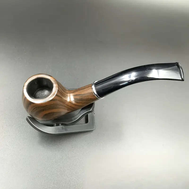 Natural Wood Grain Pipe With Stand