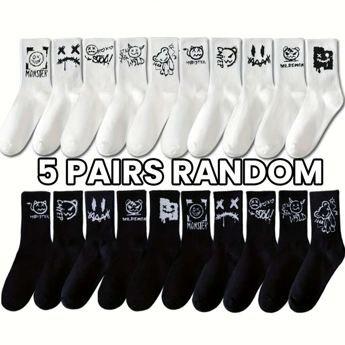 Sock 10 Pairs Of Random One Size