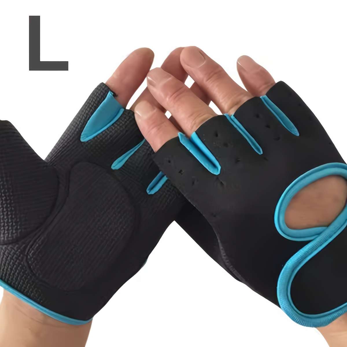 1 Pair Black Size M Outdoor Sports Gloves