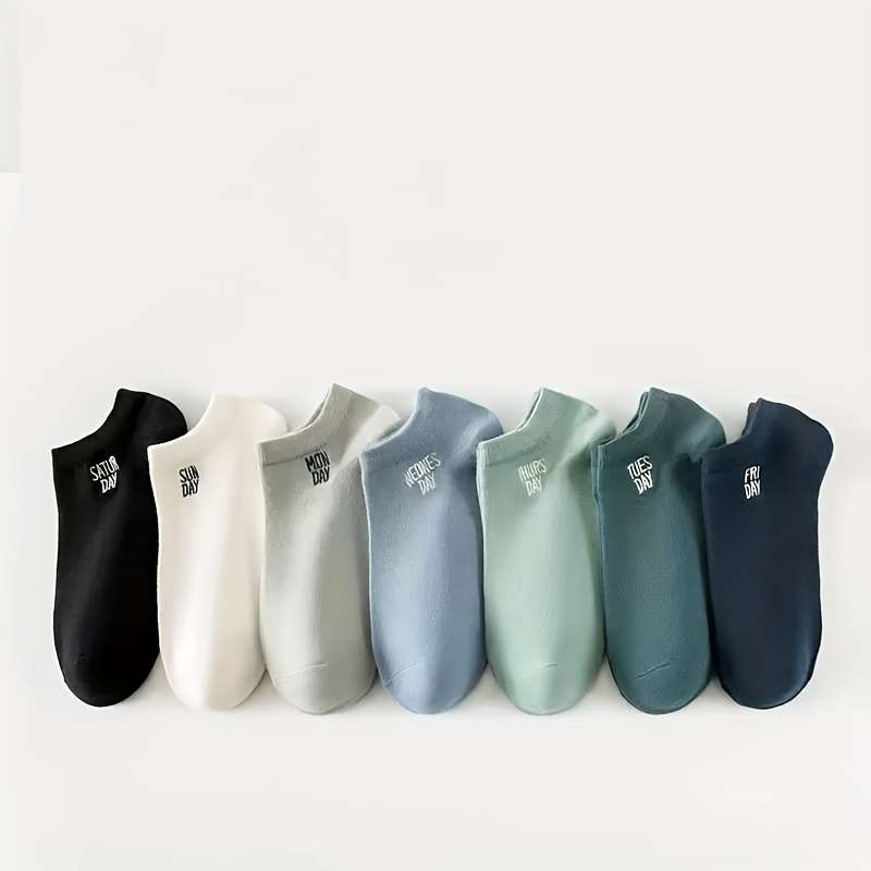 7 Pairs Of Mixed Colors One Size High Elastic Socks