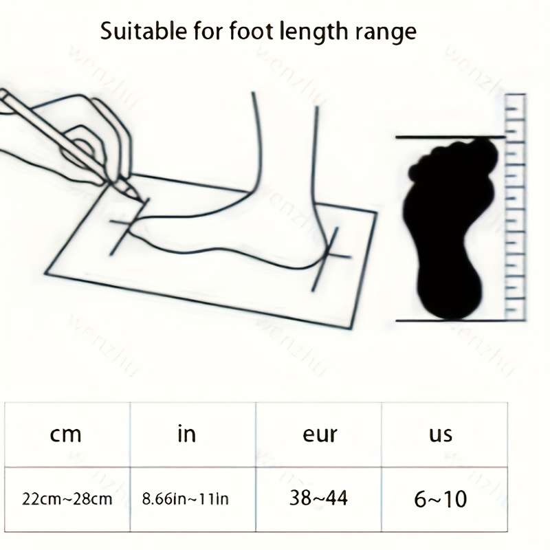 1 Pair White Luokou Black Sock Bottom One Size Socks