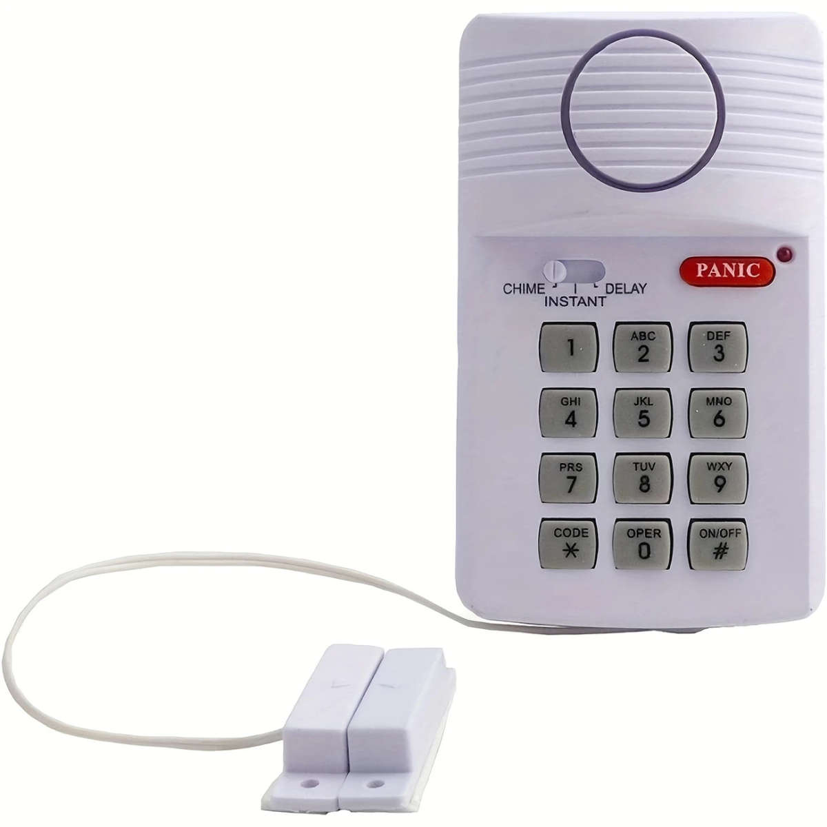 1pc Wireless Home Security Alarm System with Keypad Battery-Powered Fits Doors Windows Ideal for Gar