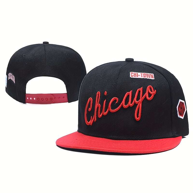 A Hip-Hop Embroidered Flat-Brim Hat Perfect