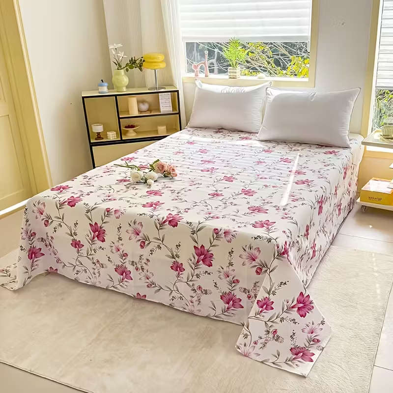 1 Bed Sheet Without Pillowcase Flowers 230cm*250cm