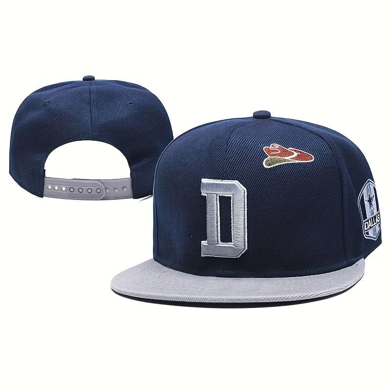 A Hip-Hop Embroidered Flat-Brim Hat Perfect
