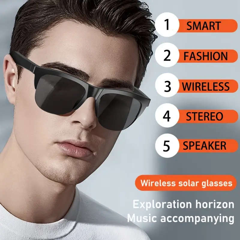 Smart Glasses with Wireless Earbuds