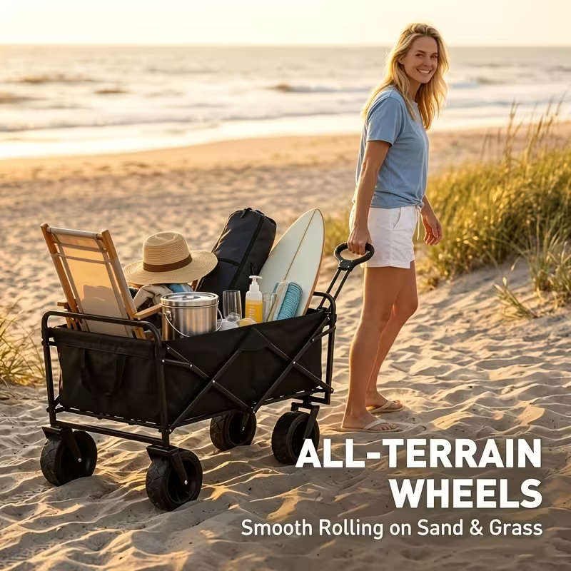 Heavy-Duty Multi-Functional Folding Trolley - Large