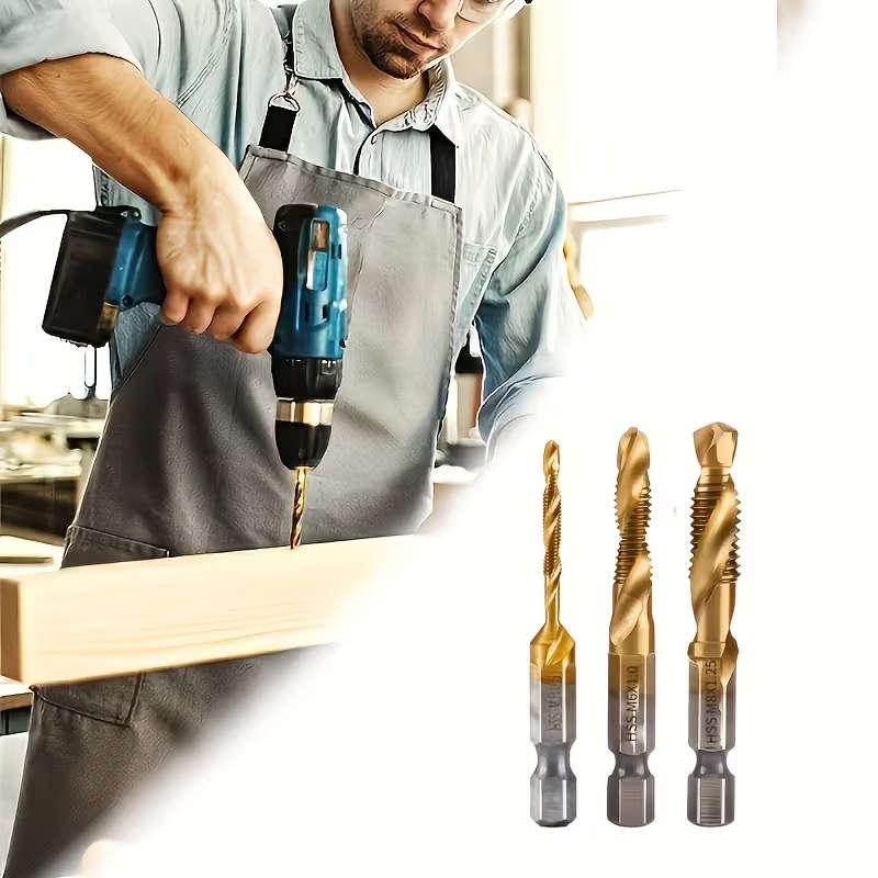 Heavy-Duty Drill and Tap Set - 3PC