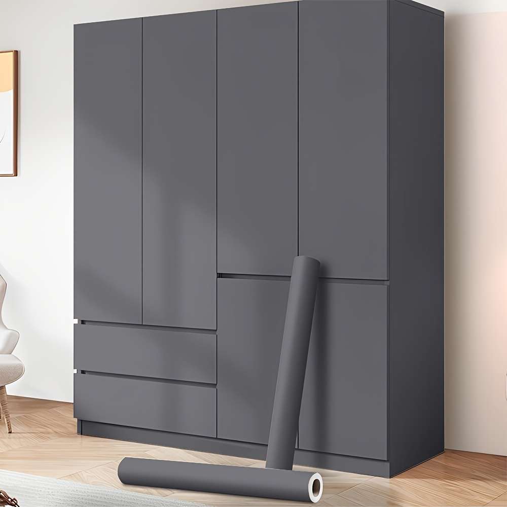 1PC Wall StickersSmoky Gray60cmX3m 23.62X118.11in