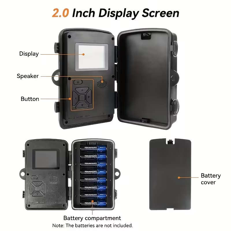 HD Outdoor Wildlife Camera with Built-in Screen Display