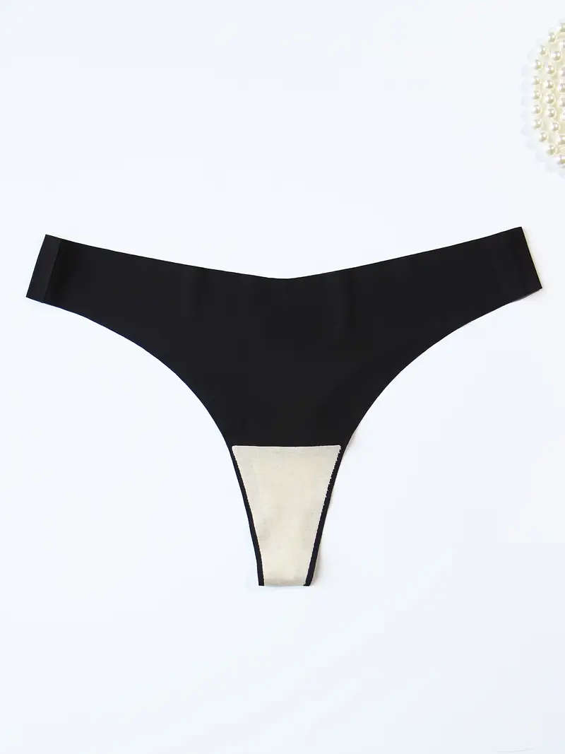 12pcs Size XL Plain-Colored Non-Marked V-Style Sexy Ladies Underwear Non-Marked Breathable Soft