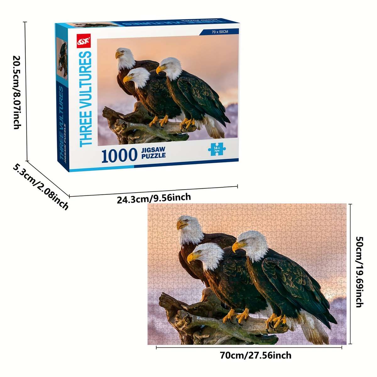 1000 Piece Mini Paper Jigsaw Puzzle