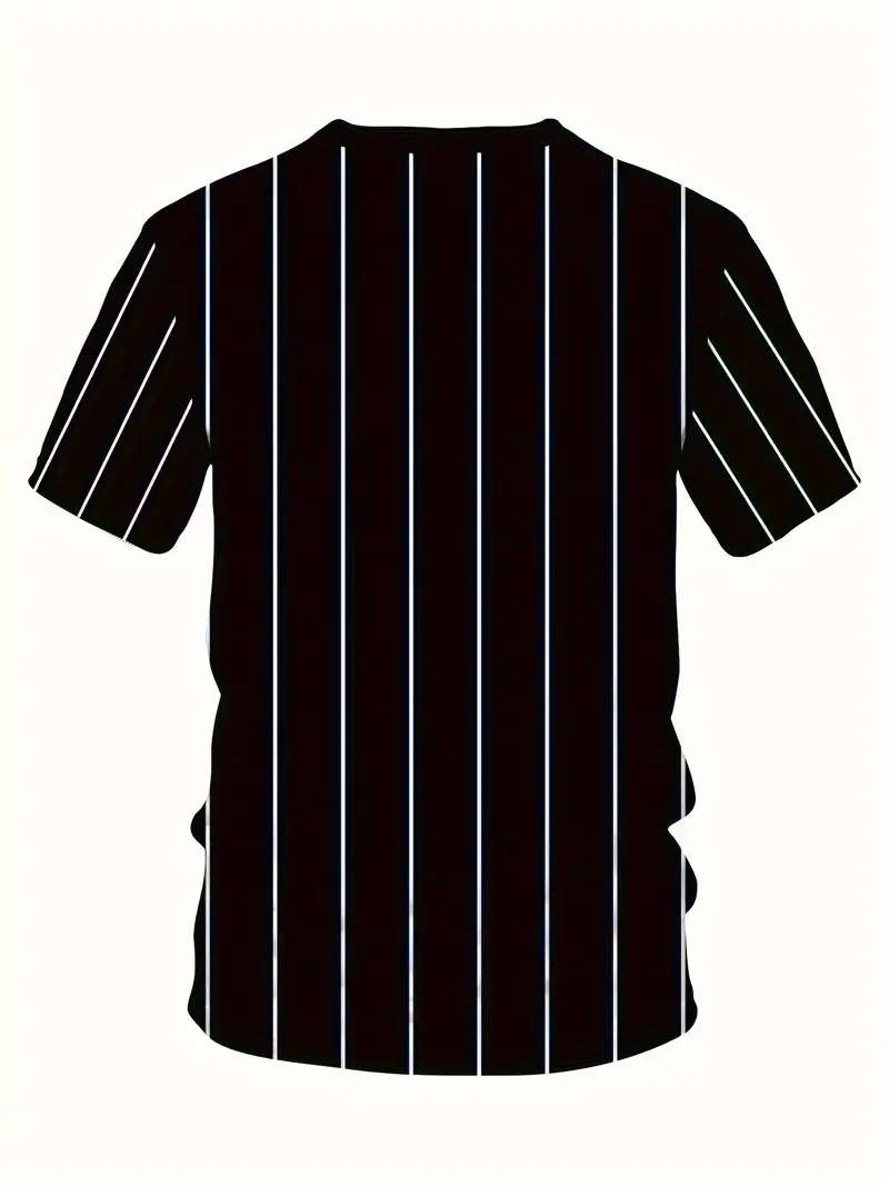 Men's Two-Piece Set, Round Neck Short Sleeve T-Shirt and Drawstring Shorts
