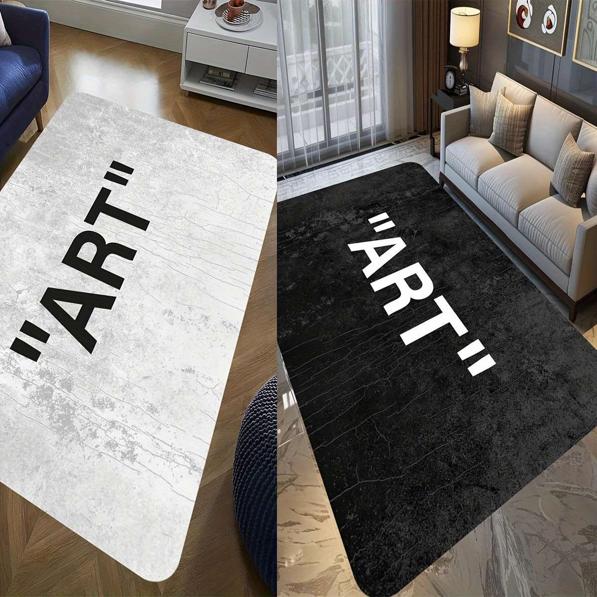 1Pc Black 100x160cm 39.37x62.99inch Floor Mat