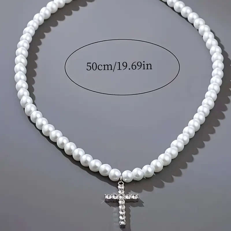 Hip-hop Style Niche Design Imitation Necklace with Cross