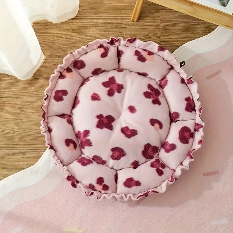 Comfy Pumpkin Themed Pet Bed Small Size