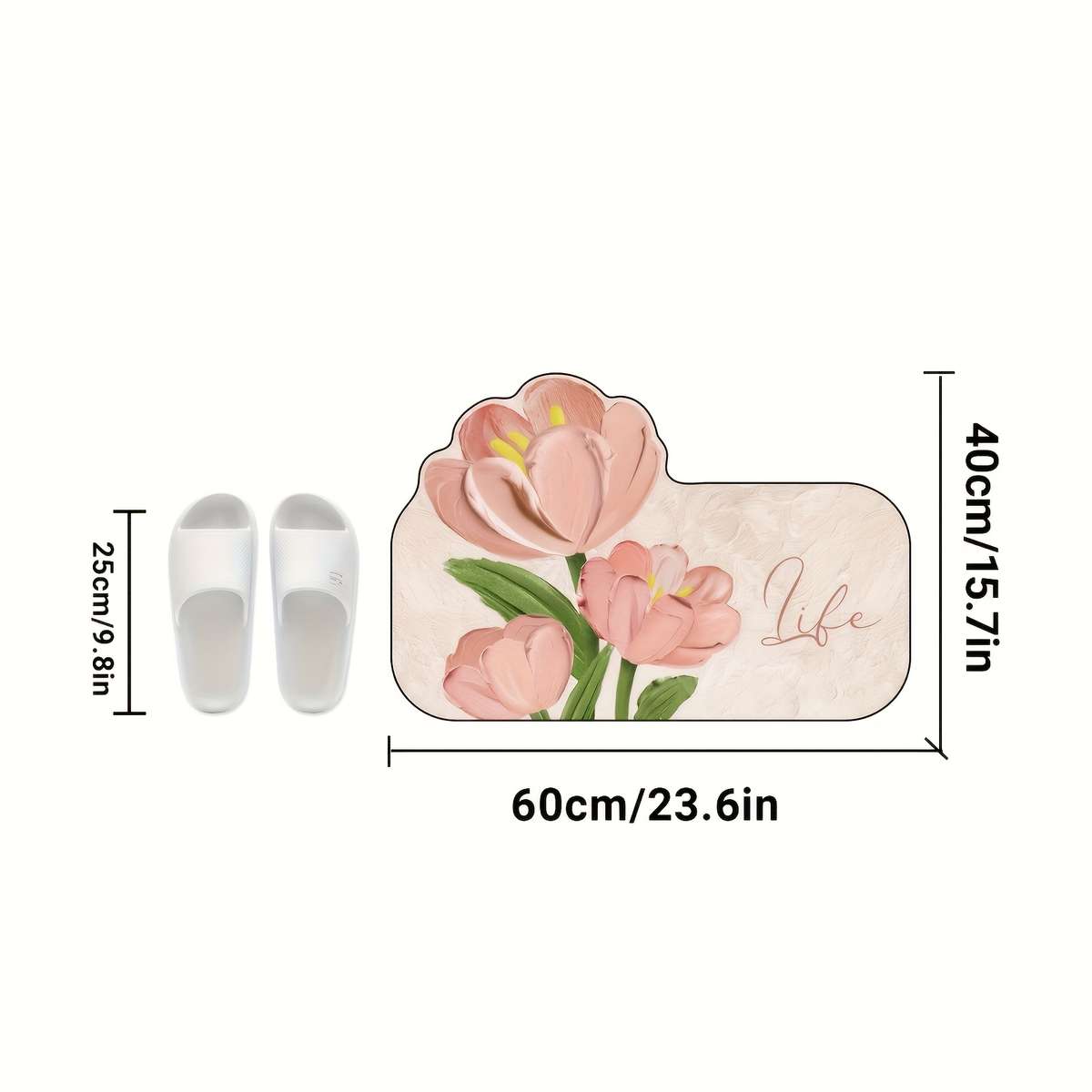 1Pc 40x60cm Floor Mat