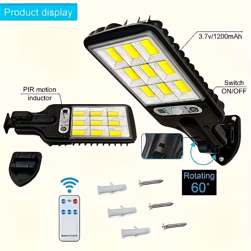 LED Outdoor Solar Light with Remote