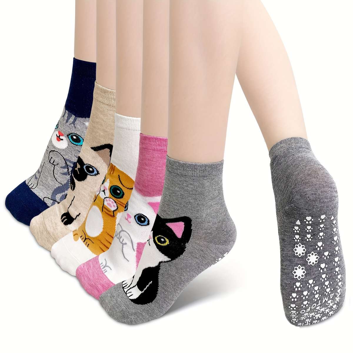 Sock Cut Animal 5 Pairs Size Us 5 9 Eu 35 41