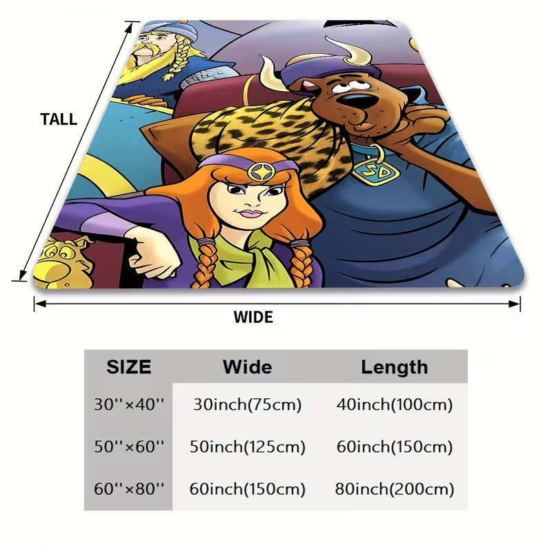 1 Scooby-Doo Plush Blanket 125*150CM