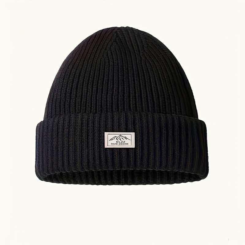 1pc 2-in-1 Polyester Knit Balaclava Beanie Hat with Windproof Face Mask Casual Style 90% Polyest