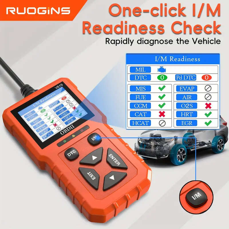 OBD2 Scanner Car Code Reader Check Engine Light Diagnostics OBDII EOBD Computer Scan Tool Auto Teste