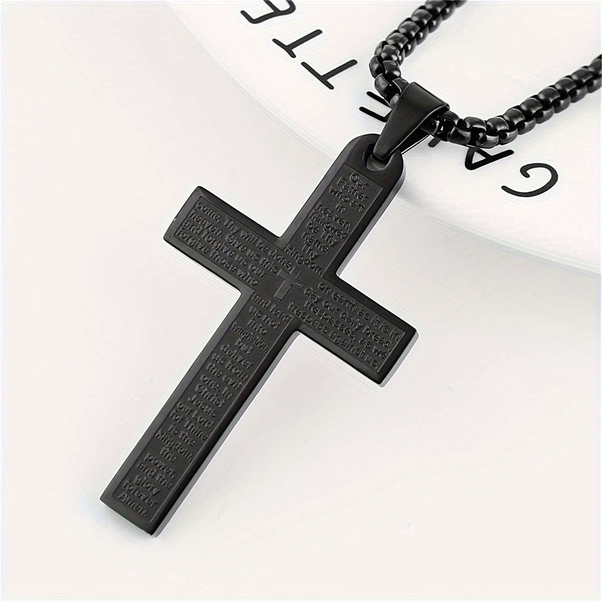 1 Piece Silvery Jesus Theme Pendant